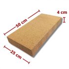4-es samott lap 50×25×4 cm