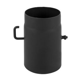 elzárószelepes füstcső 130 mm acél pillangószelepes