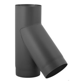 füstcső elágazás 130 mm 45° acél