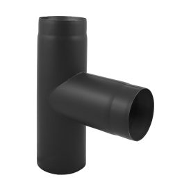 füstcső elágazás 130 mm 90 ° acél T-idom