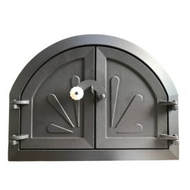 Íves tele kemenceajtó 57x43 cm